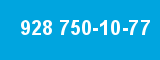 928 750-10-77 928 750-10-77
